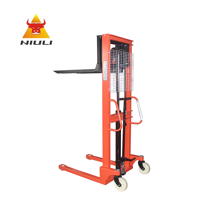 NIULI offre spéciale palette de fourche élévatrice hydraulique manuelle 0.5 tonne empileur manuel 500kg empileur manuel