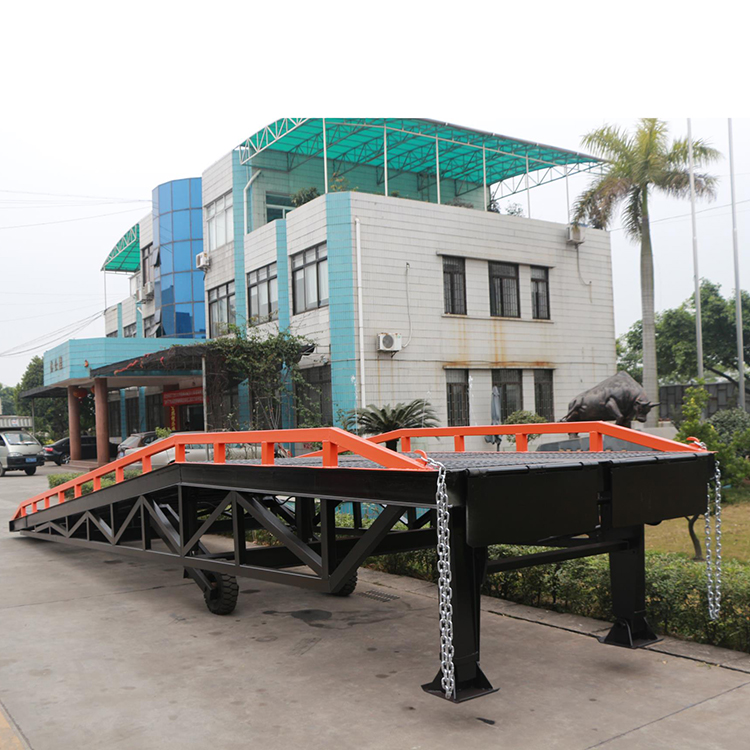 Rampe de levage de quai de chargement de conteneur mobile hydraulique NIULI de 10 tonnes pour chariot élévateur