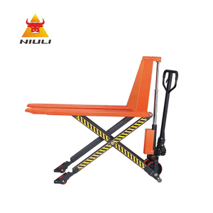 NIULI High Lift Hand Transpalette 1500kgs 1.5ton Capacité Manuel Hydraulique Scissor Lift Transpalette Camion